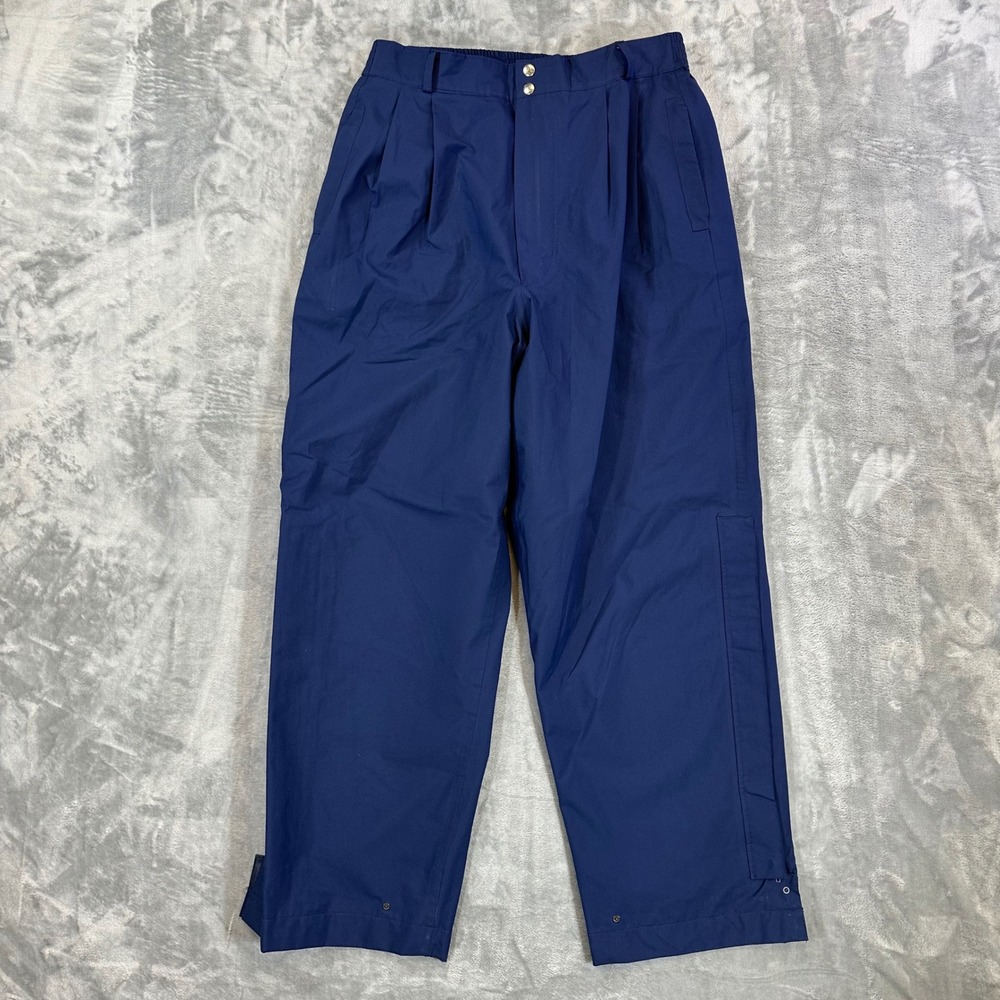 Zero Restriction Gore-Tex Rain Pants Mens Size XL Navy Blue Waterproof